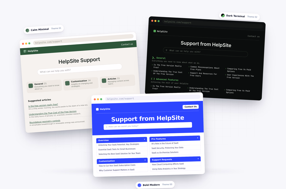 Make your help center feel like part of your brand screenshot