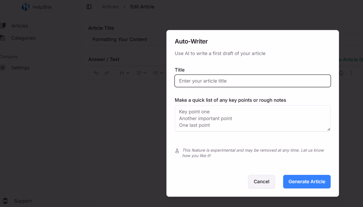 Example 4: Content-heavy SaaS companies using AI—carefully