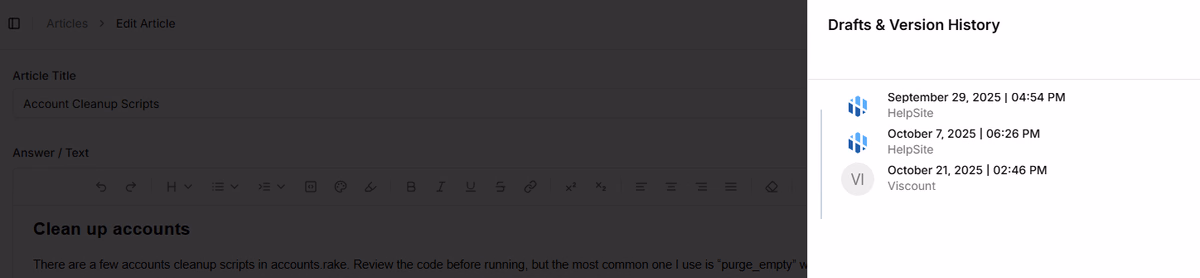 Step 2: Check content freshness and relevance (1 minute)