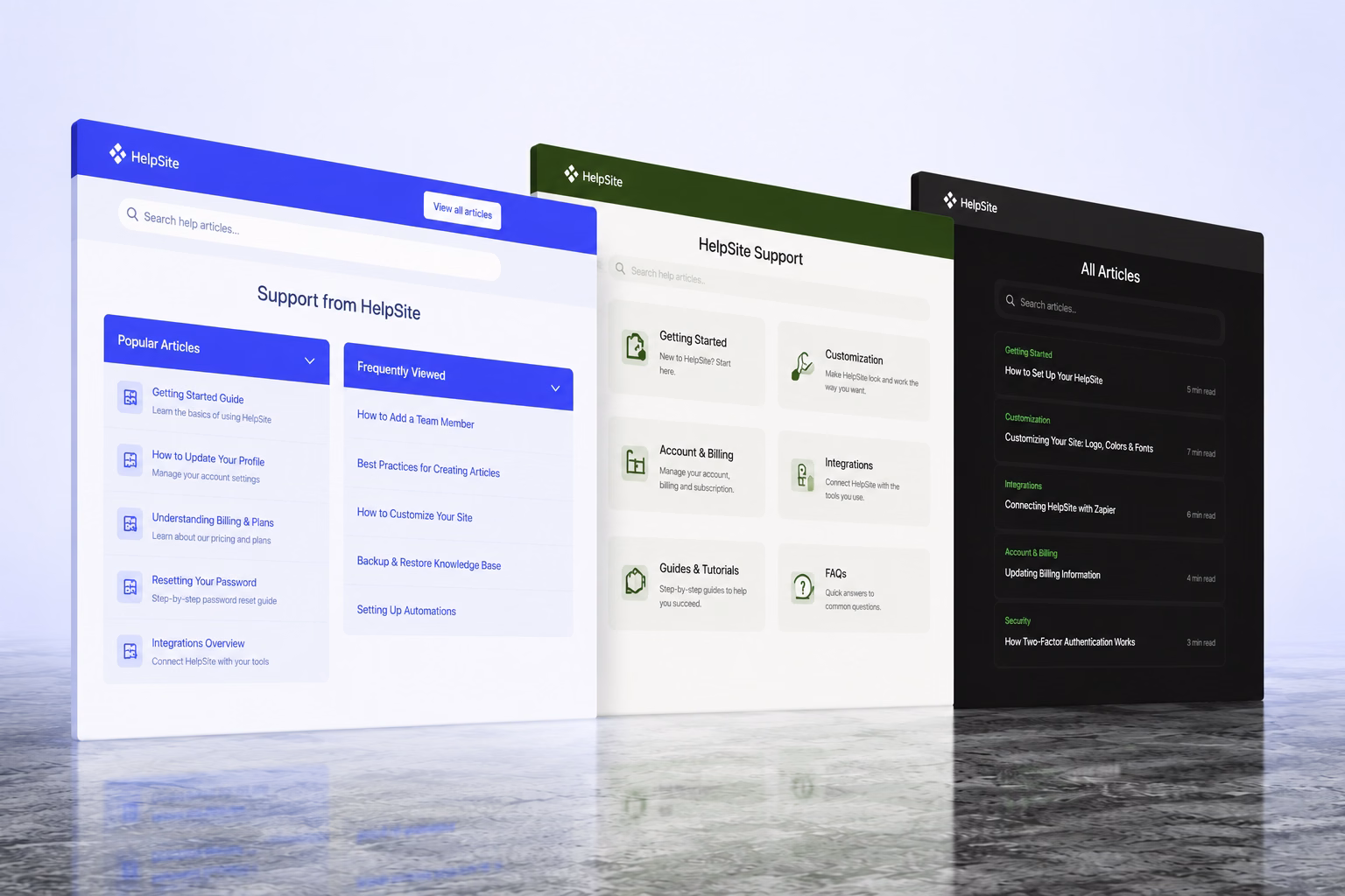 Custom Themes in HelpSite